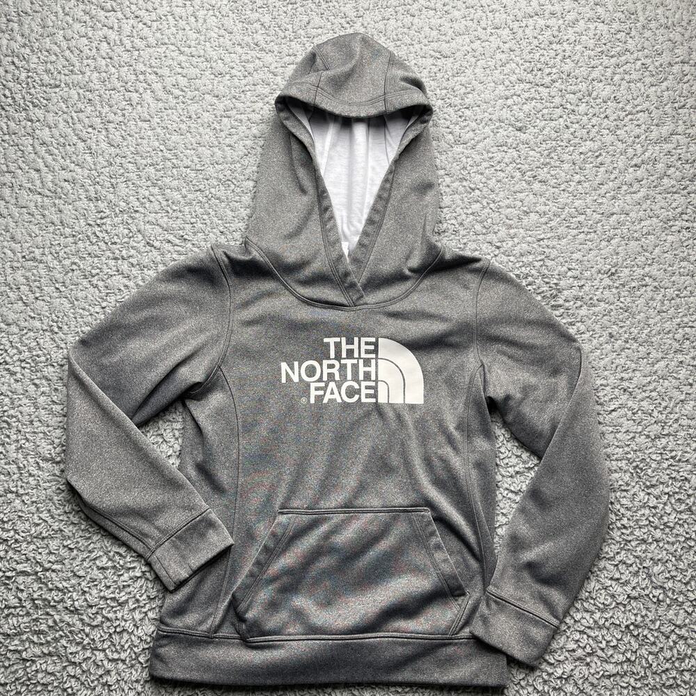 North Face Hoodie Womens Small Long Sleeve Lightweight Logo Pullover Casual